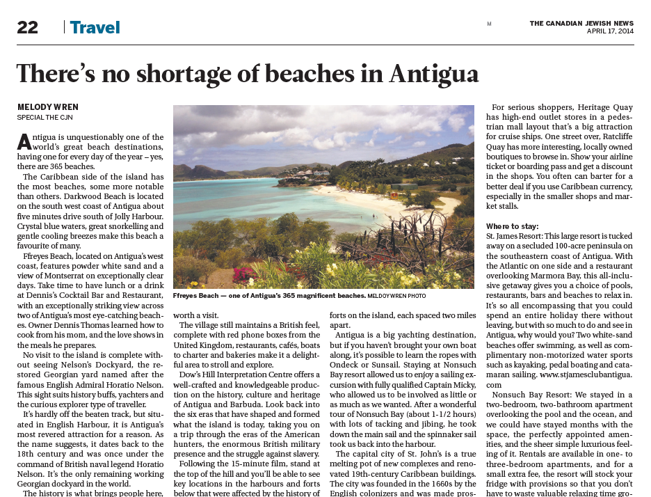 There is no shortage of beaches in Antigua