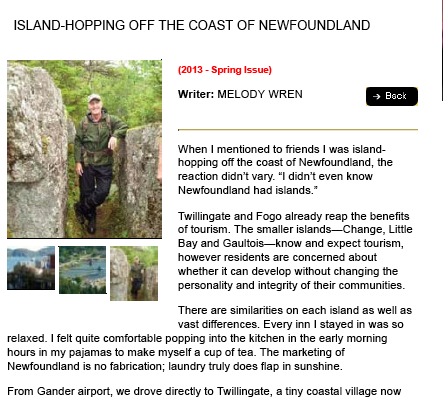 Island- Hopping Off The Coast of Newfoundland