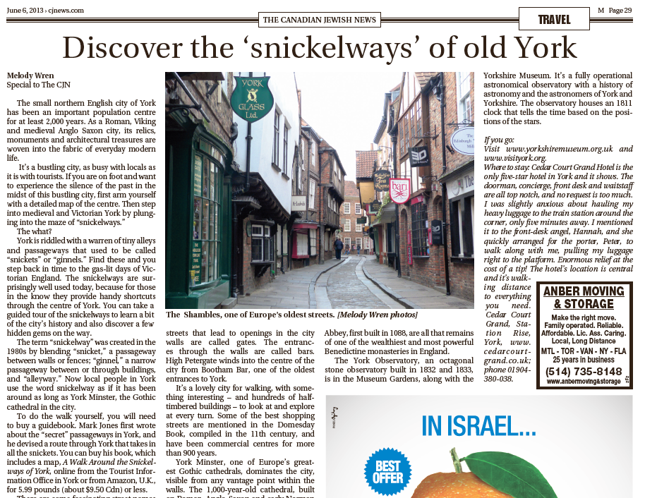 Discover the ‘snickelways’ of old York